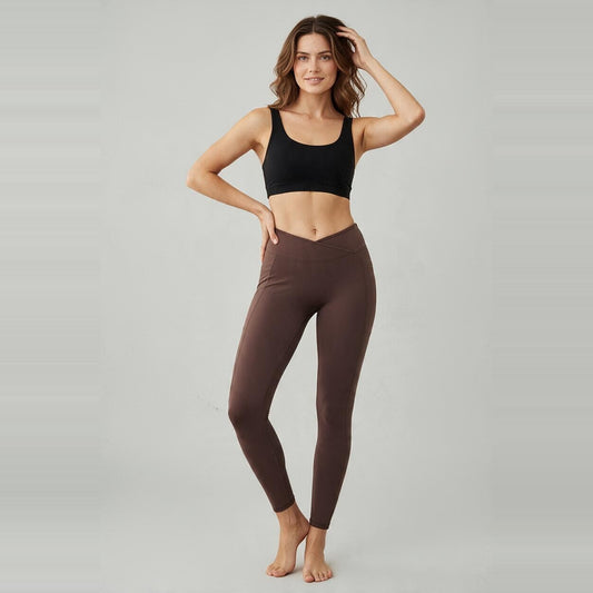 Vexora Contour Brown Leggings (L)