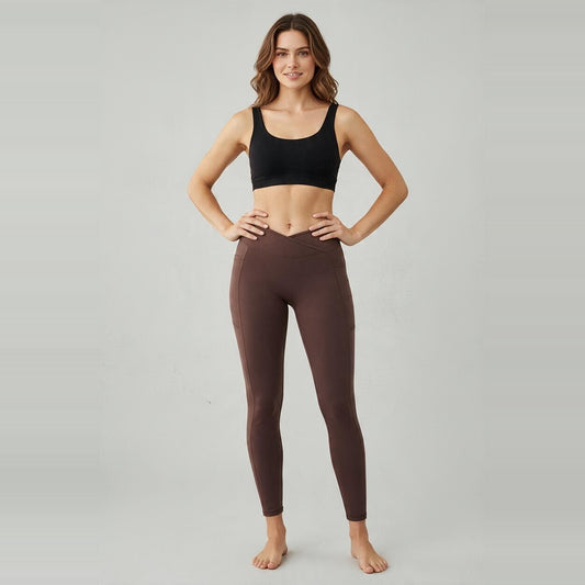 Vexora Contour Brown Leggings (M)